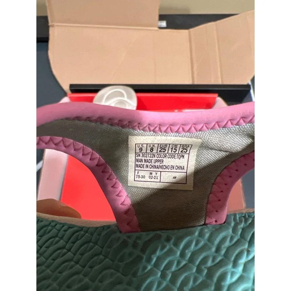 Skechers Girls Ice Cream Sprinkle Sandals Pink Blue Water Shoes 302722N Size 9